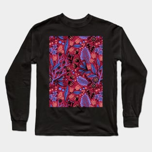Floral Nature Pattern Long Sleeve T-Shirt